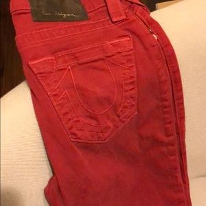 Dark red Halle True Religion Jeans size 23